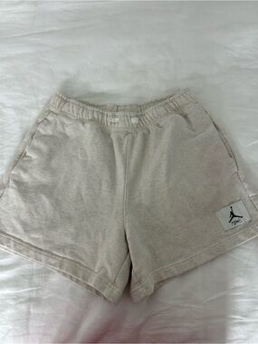 Jordan Women's Light Cream Athletic Shorts